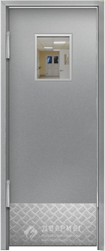 Маятниковая огнестойкая дверь со стеклом №2