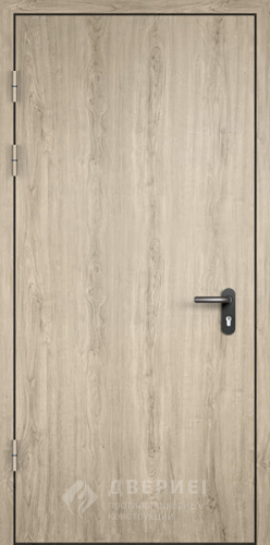 Однопольная противопожарная дверь с МДФ №19