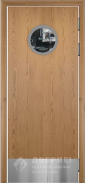Противопожарная маятниковая дверь с отделкой МДФ №9