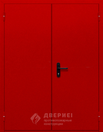 Противопожарная дверь двухстворчатая - фото