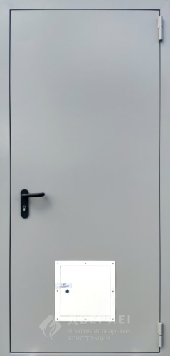Серая противопожарная дверь со стыковочным узлом глухая №3 фото