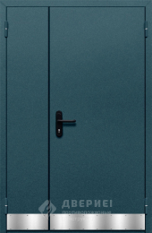 Противопожарная дверь «Полуторная с отбойником №33» - фото